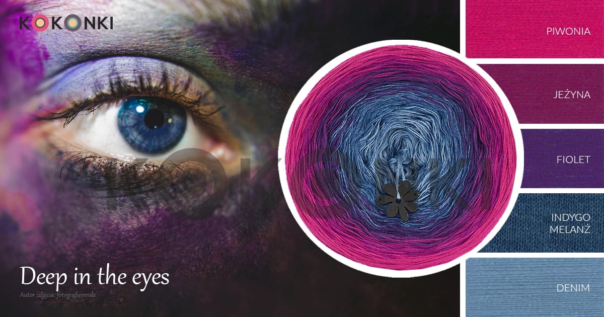 KOKONEK Classic Hlubina v očích B114 200 g/ 1000 m