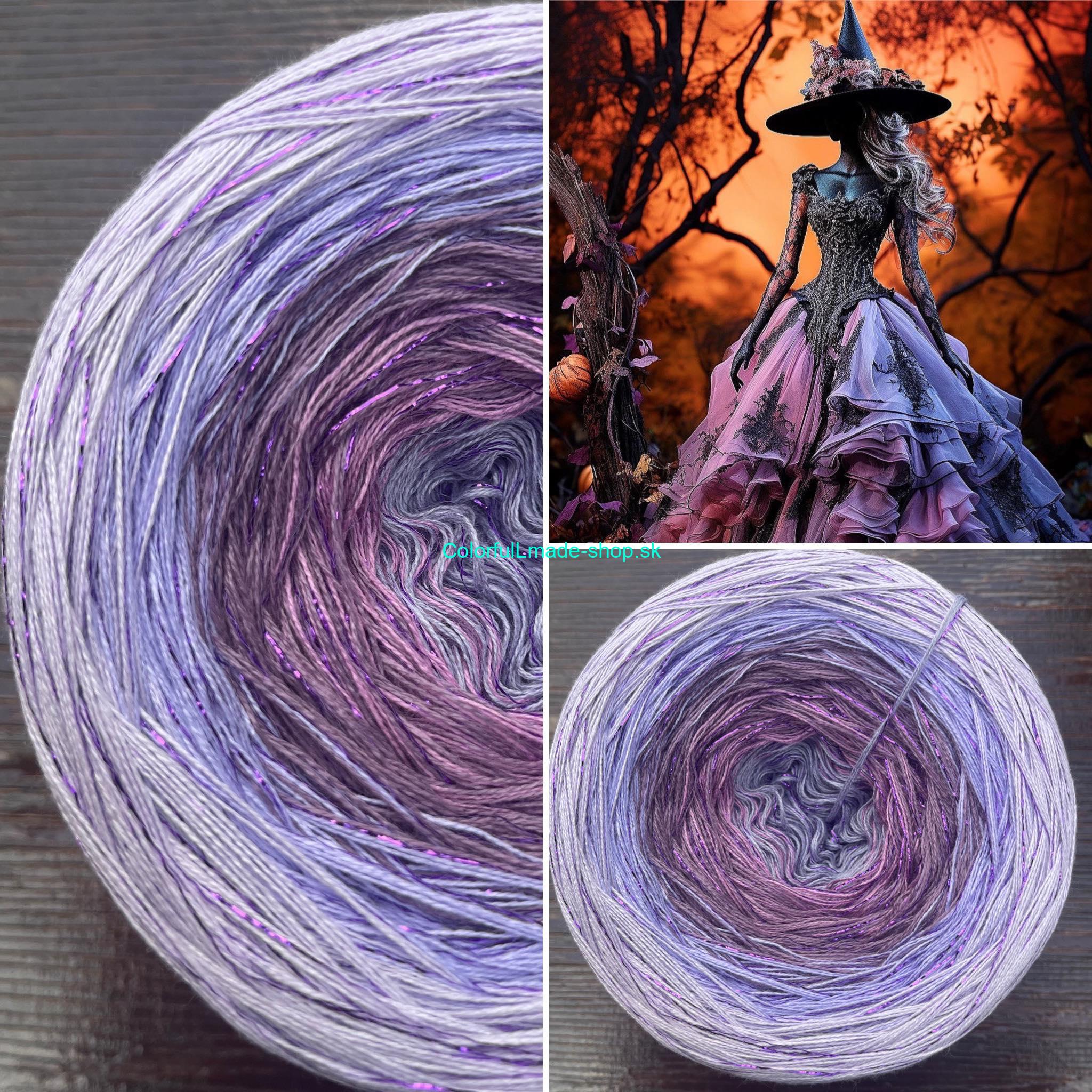 Limitovaná edice No.120 glitter violet 300g /1500 m