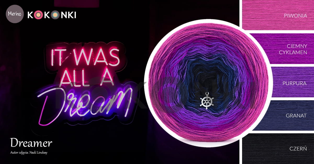 KOKONEK MERINO Dreamer 717 300 g/ 1400 m