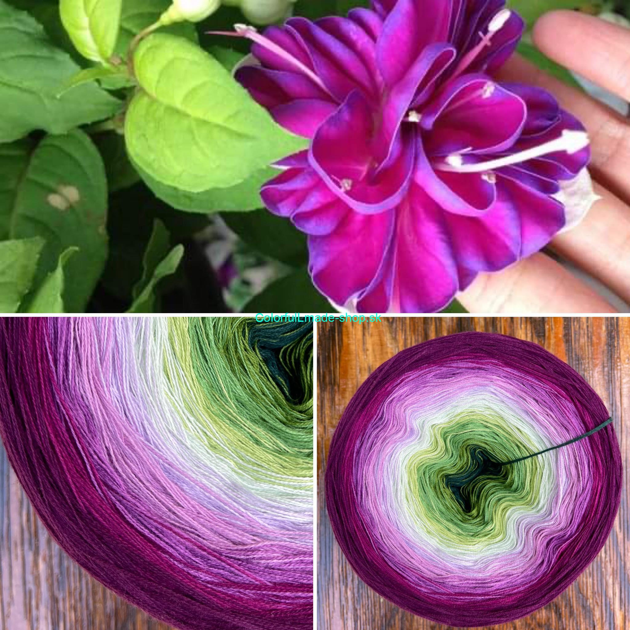 Kouzelné klubko Magic Beauty Fuchsia Blossom 300g /1500 m