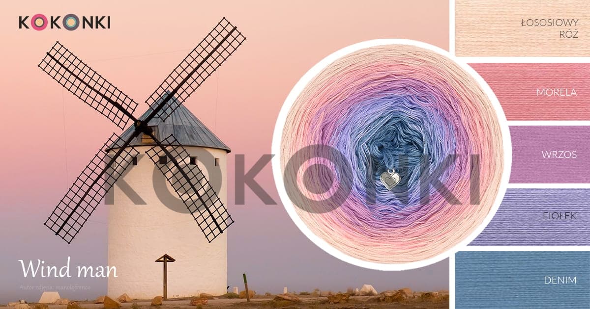 KOKONEK Classic Wind Man B113 200 g/ 1000 m