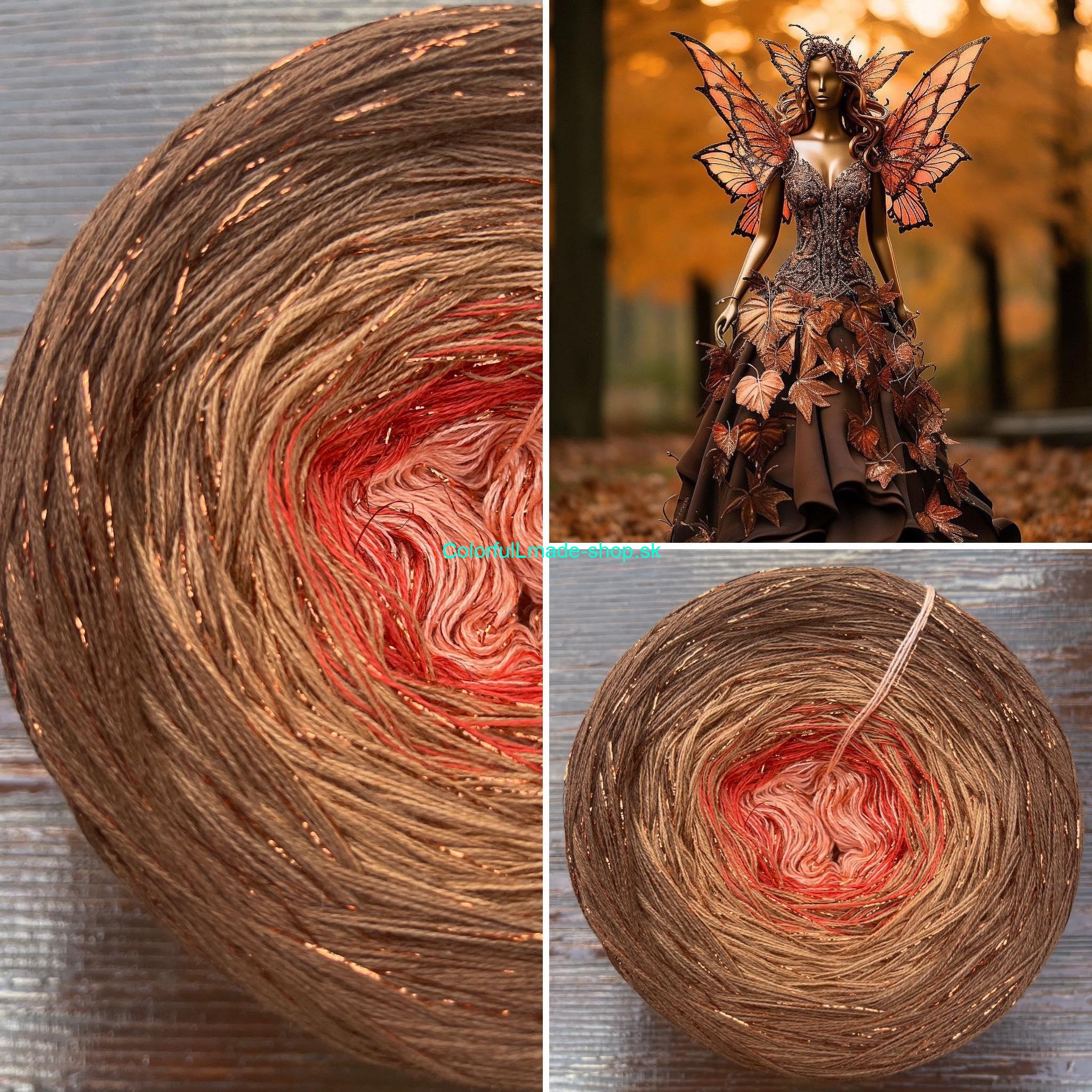 Limitovaná edice No.118 glitter copper 300g /1500 m