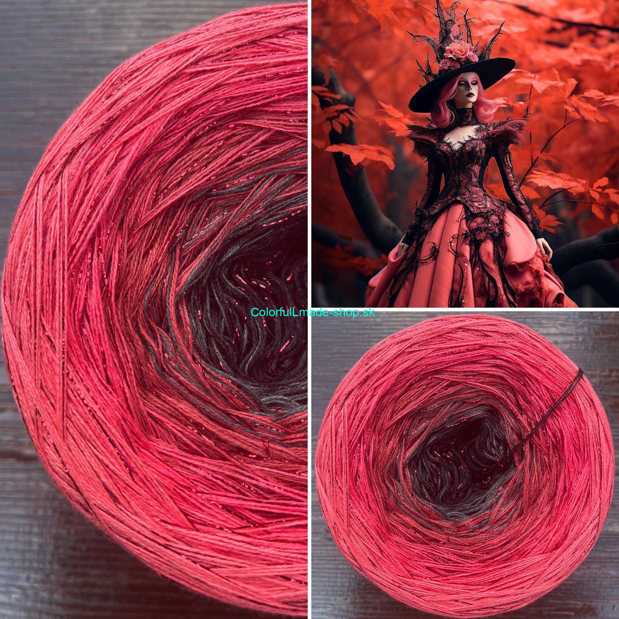 Limitovaná edice No.121 glitter rot 200g /1000 m