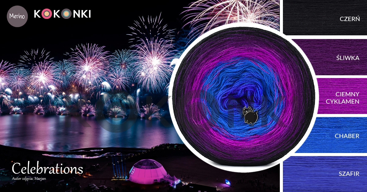 KOKONEK MERINO 790 Celebrations 210 g/ 1000 m