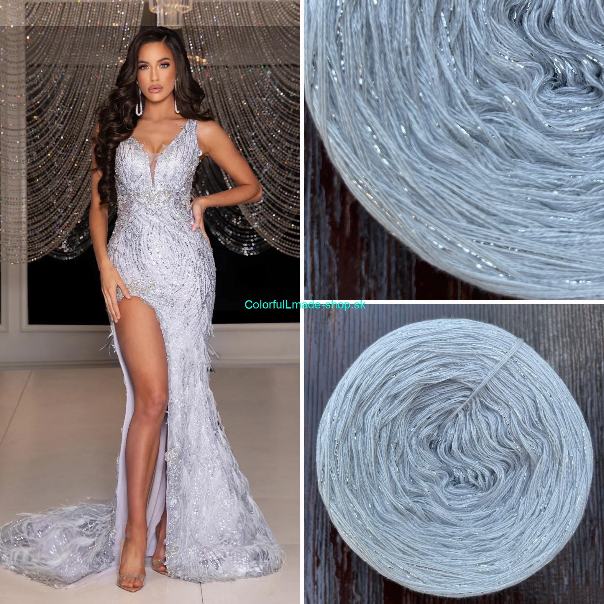 Limitovaná edice No.103 glitter silber 200g /1000 m