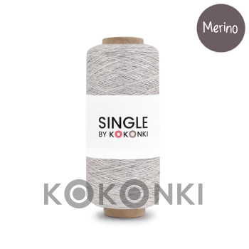 KOKONEK SINGLE MERINO světle šedá 57g/ 800 m 