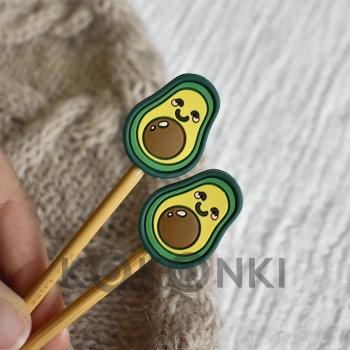 Zarážky na jehlice KOKONKI AVOKÁDO