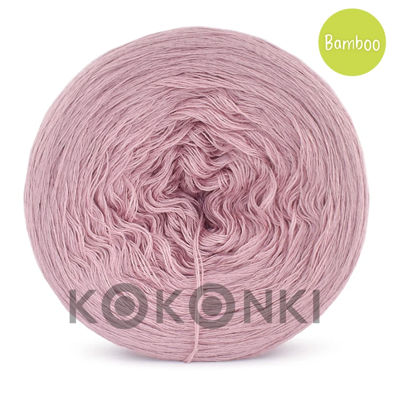 KOKONEK Bamboo pudrově růžová 4nitka 240 g/ 1200 m