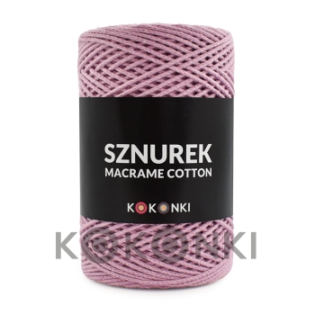 KOKONKI MACRAME COTTON 2mm/200 m barva starorůžová