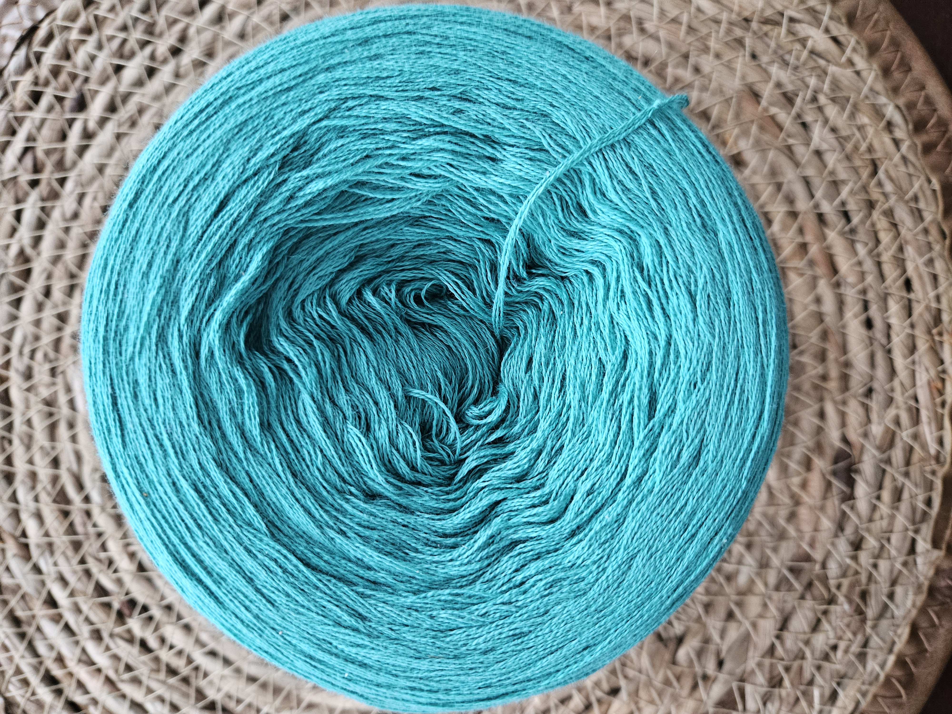 KOKONEK ReCotton smaragdová 210 g/ 1200 m