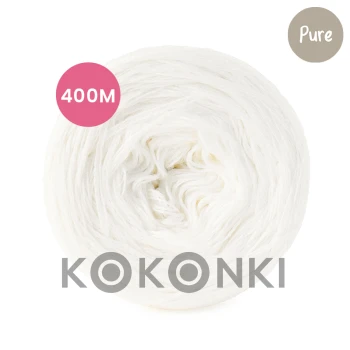KOKONEK Pure krémová 3nitka  80g/ 400 m