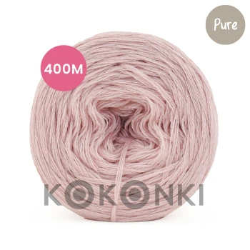 KOKONEK Pure pastelově růžová 3nitka  80g/ 400 m