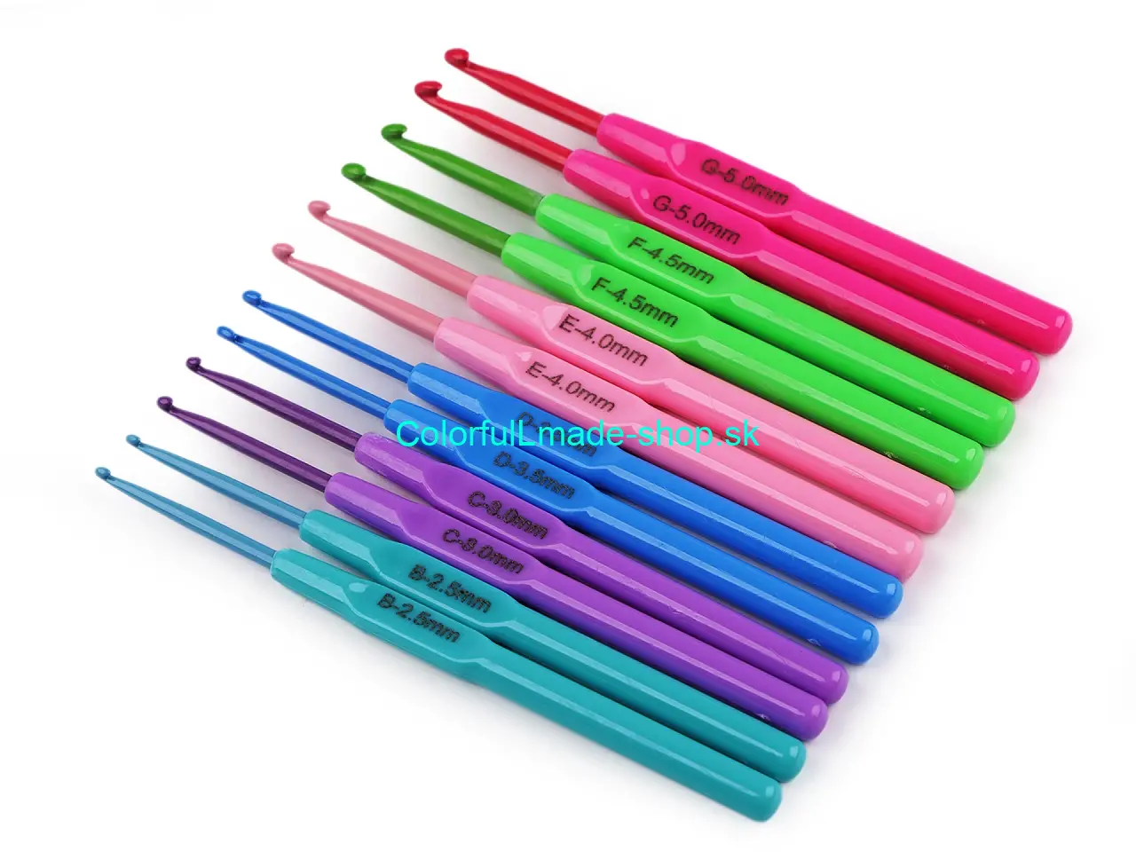 Sada háčků na háčkování - 12 kusů