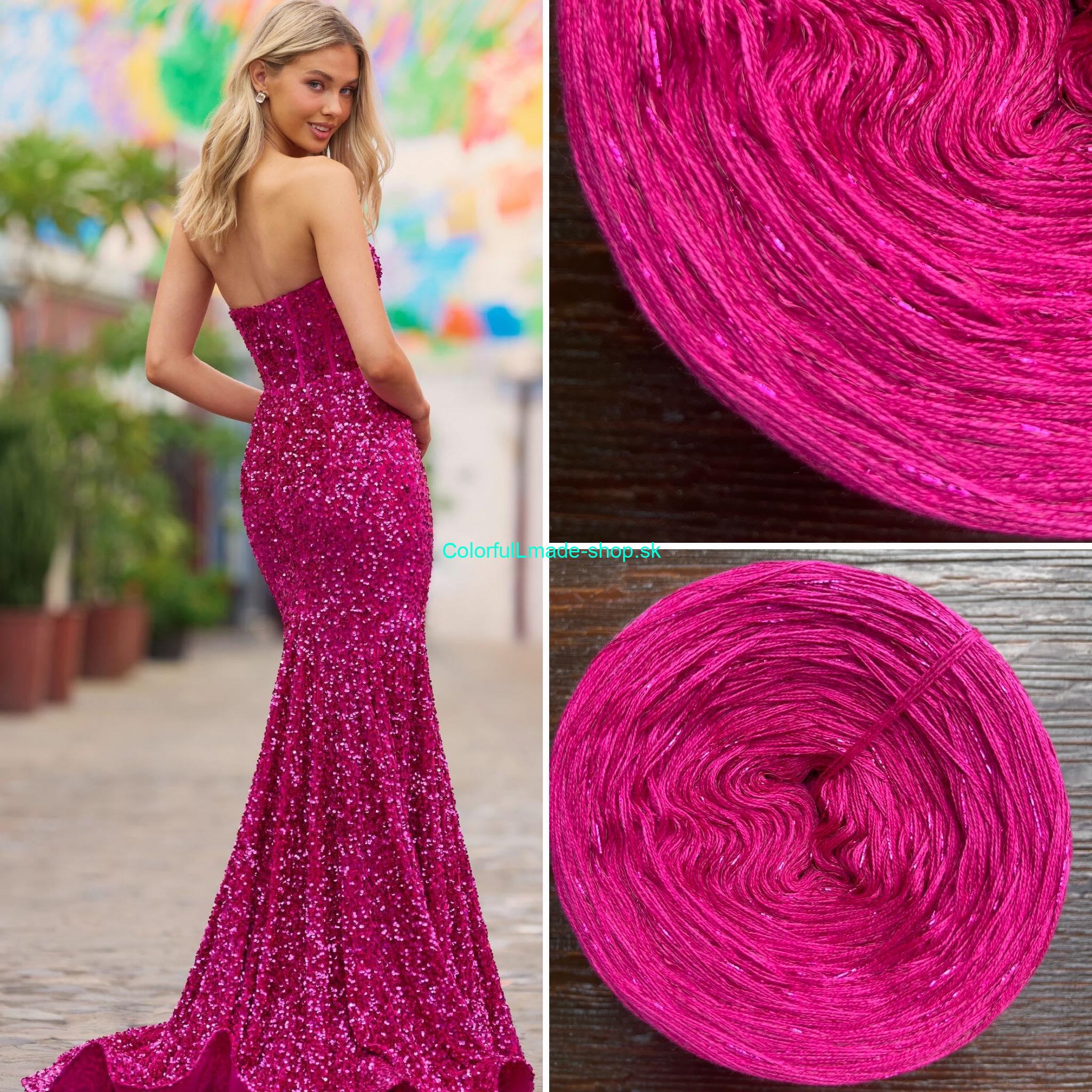 Limitovaná edice No.130 glitter rubis 200g /1000 m