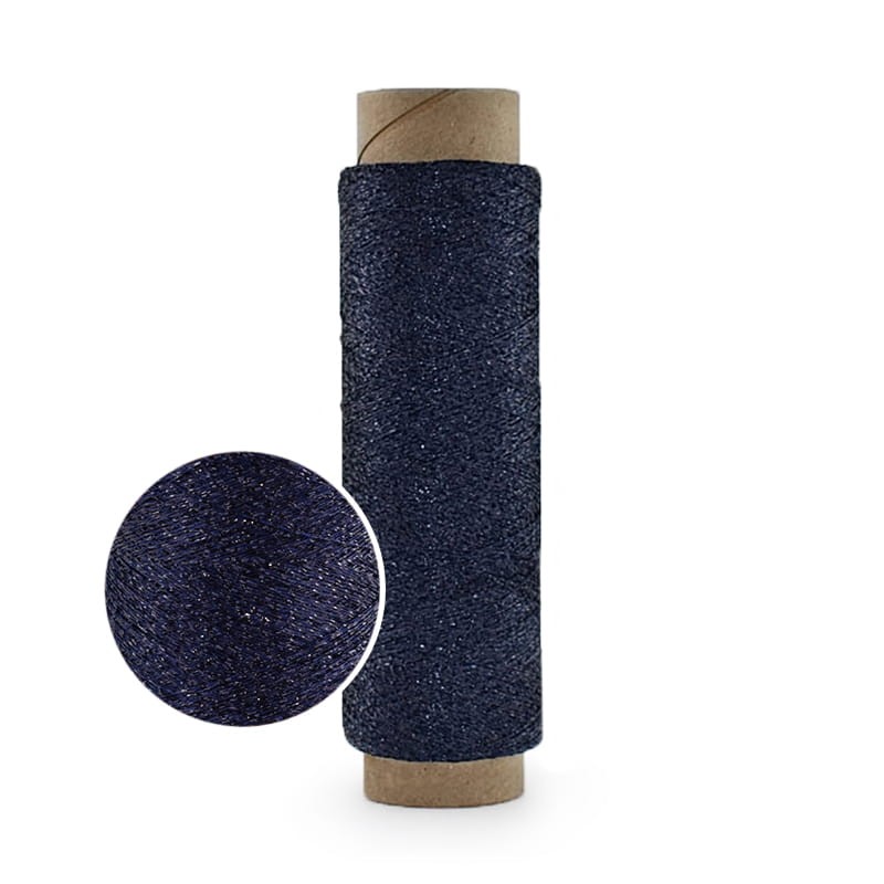 LUREX KOKONKI  metalizovaná niť tmavě modrá 800 metrů