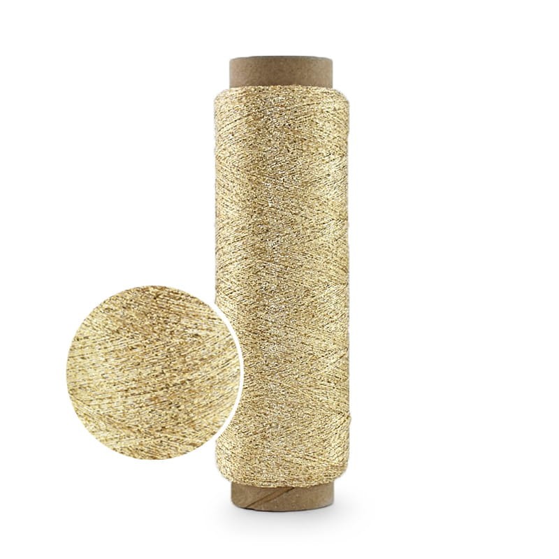 LUREX KOKONKI  metalizovaná niť zlatá 800 metrů