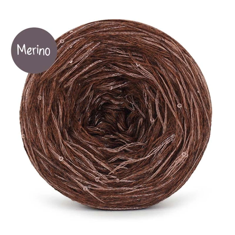 KOKONEK MERINO mono GLOW měděná melanž MG06 415 g/ 1200 m
