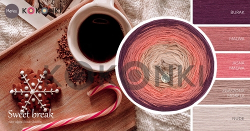 KOKONEK MERINO Sweet break 693 210 g/ 1000 m