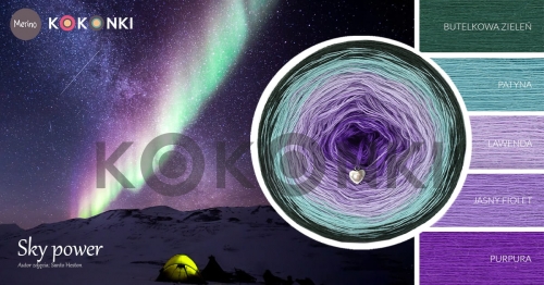KOKONEK MERINO Sky power 701 210 g/ 1000 m