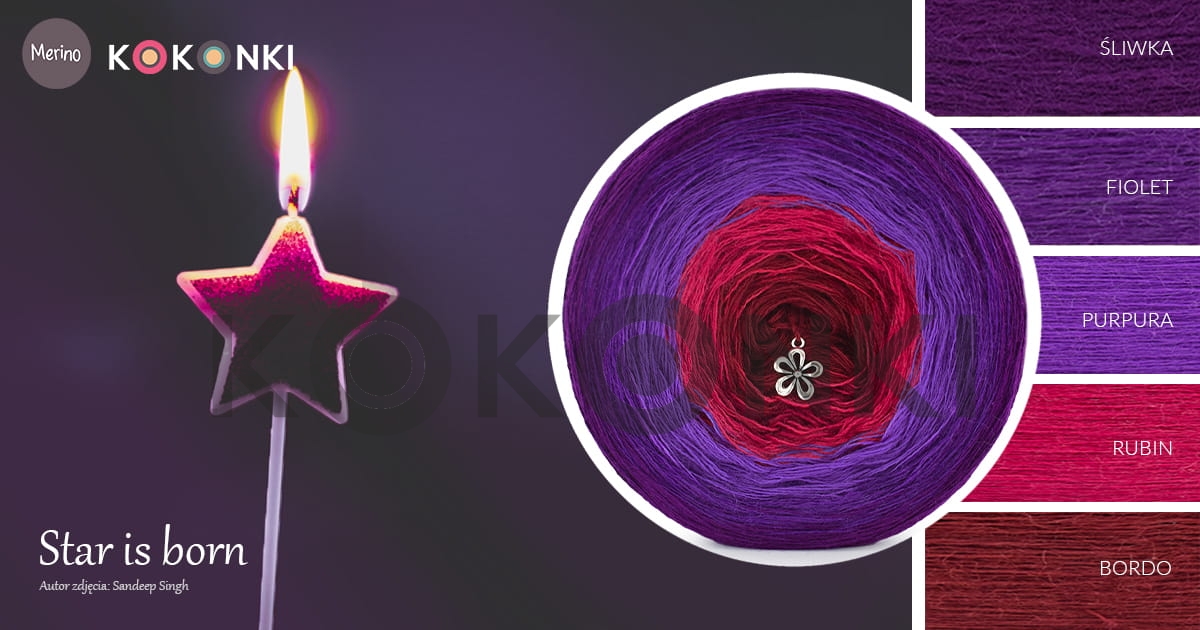 KOKONEK MERINO Star is born 749 300 g/ 1400 m