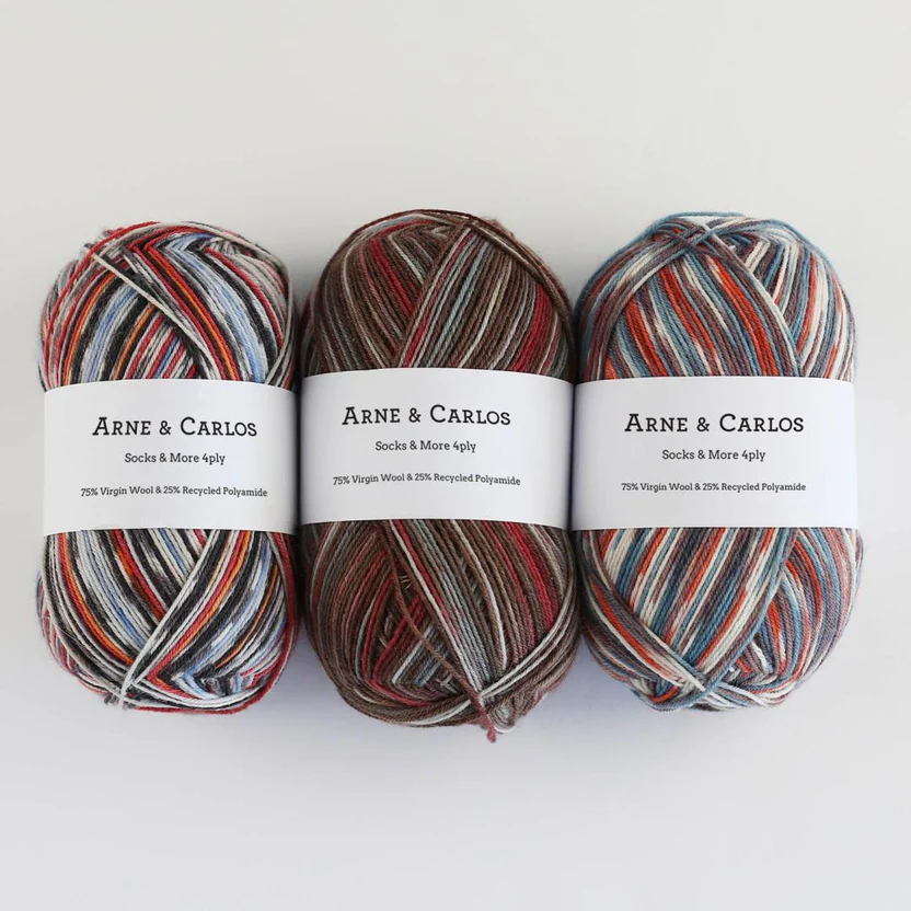 Arne & Carlos  Socks & More Collection 4ply Bamble color