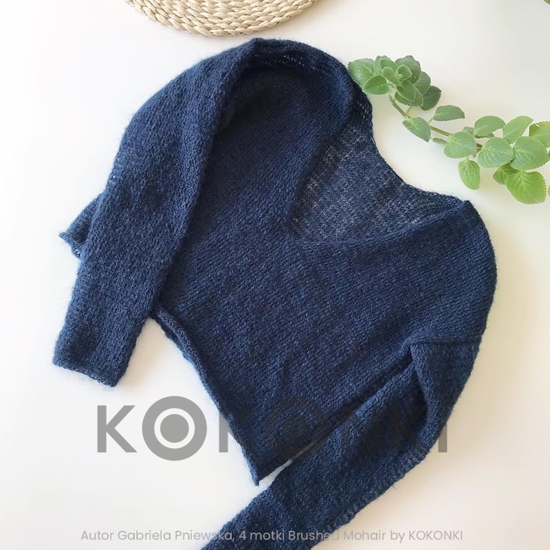 KOKONEK Brushed Mohair NAVY 28 g/ 250 m 