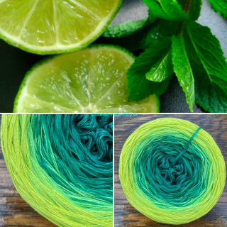 Kouzelné klubko Magic OMBRE Limetka 300g /1500 m