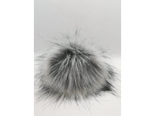 Bambule 10 cm středně šedá s černými konečky