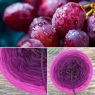 Kouzelné klubko Magic OMBRE Červené víno 200g /1000 m
