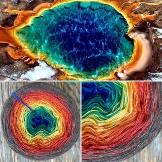 Kouzelné klubko Grand Prismatic Spring 300g /1500 m