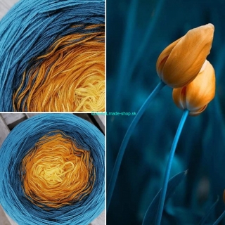Kouzelné klubko Žluté tulipány II 300g /1500 m